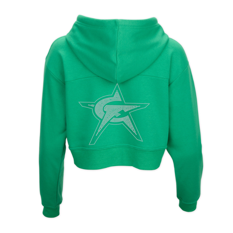 CHEERFORCE CROP HOODIE WITH RHINESTONES